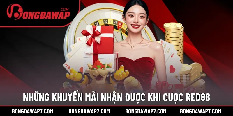 Những khuyến mãi nhận được khi cược thể thao RED88